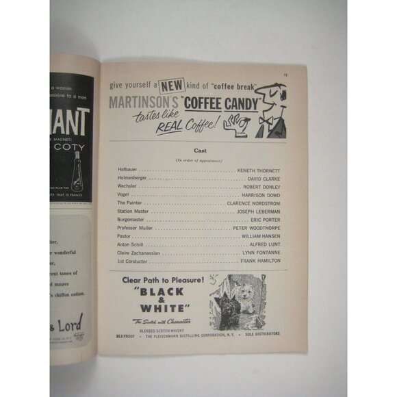 The Visit Playbill 1959 Alfred Lunt Lynn Fontaine Peter Brook Morosco Theatre - Picture 4 of 8